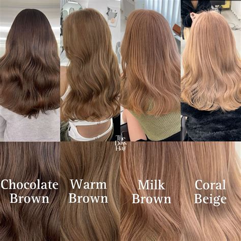 Brown color collaboration 브라운 헤어컬러 홍대미용실 the days hair dean | Cores de ...