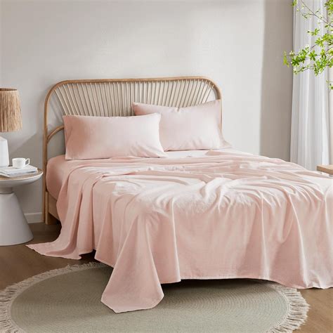 AMIPOR Bedding Queen Sheet Set - Jersey Knit Sheets 4 Piece Queen ...