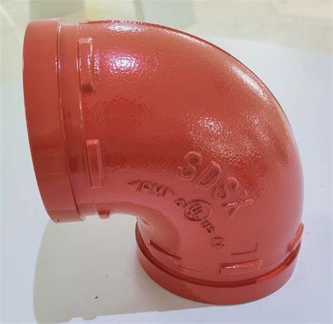 Ductile Iron Grooved Pipe Fitting Grooved Elbow 90 Degree FM, UL, CE ...