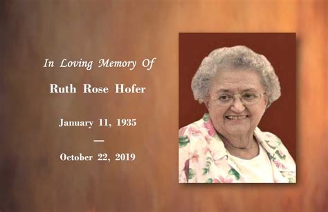 Kuhler Funeral Home - In Memory of Ruth Hofer To view Ruth's obituary ...