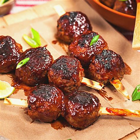 BBQ Smoked Meatballs Easy Recipe - Cooking Frog