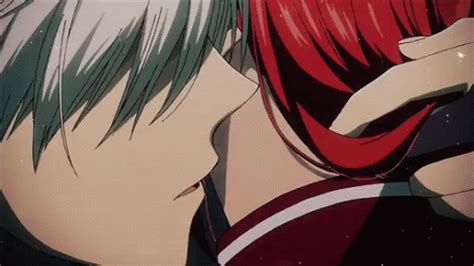 Anime Kiss Gif Cute If you don t know the source feel free