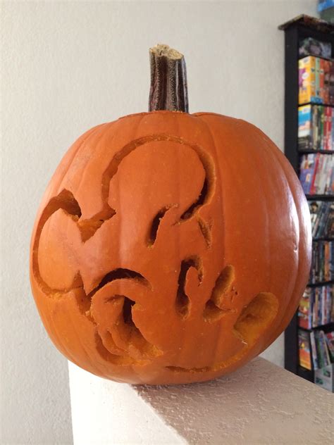Pumpkin Mickey Mouse Carving