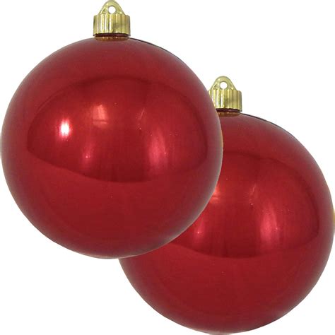 Amazon.com: Hiboom 10'' Jumbo Christmas Ball Ornaments UV and Water ...