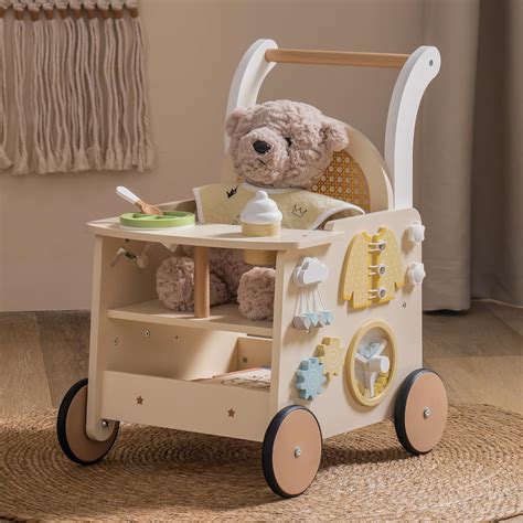 Amazon.com: ROBOTIME Wooden Baby Walker, Baby Push Walker, Baby ...