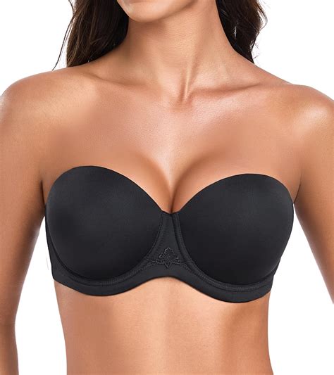 Curyon Women's Strapless Bras Plus Size Underwire Full Figure ...