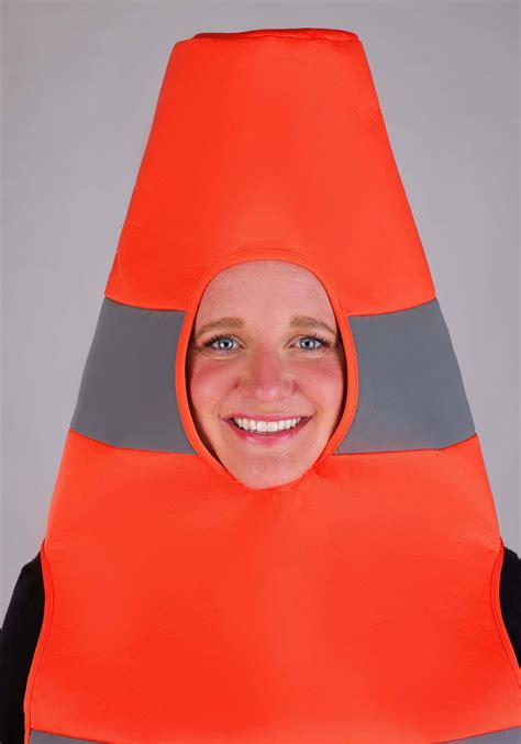 Plus Size Traffic Cone Adult Costume | Funny Costumes