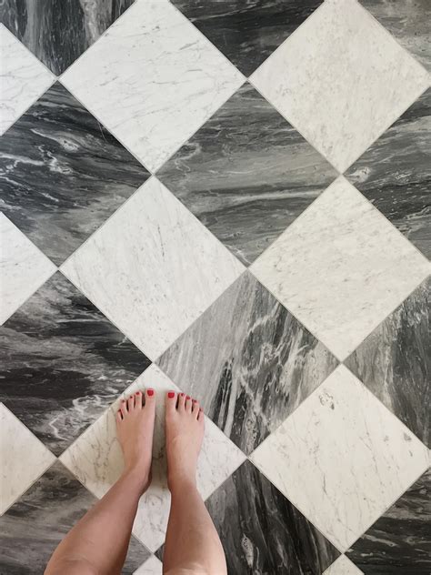 Checkered Marble Floor