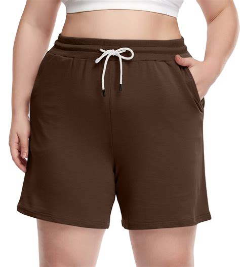 Aiyino Women's Plus Size Running Shorts Casual Summer Athletic Workout ...