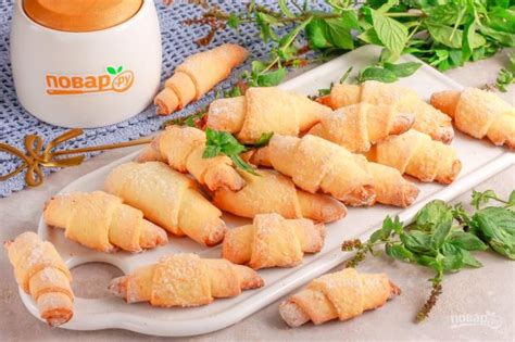 Творожные рогалики "Нежнее нежного" - пошаговый рецепт с фото на Повар.ру