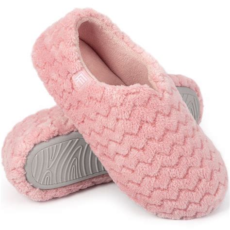 LB LONGBAY Women's Memory Foam Slippers Cozy Closed Back House Shoes ...