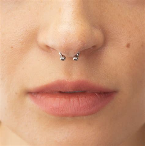 Septum Ring, Minimalist Septum Ring, Unique Body Jewelry, Tiny Septum ...