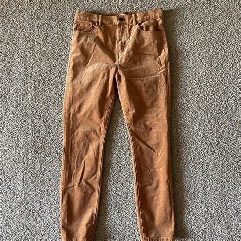 Loft Corduroy Pants Size 27/4 Color Burnt Lrange - Depop