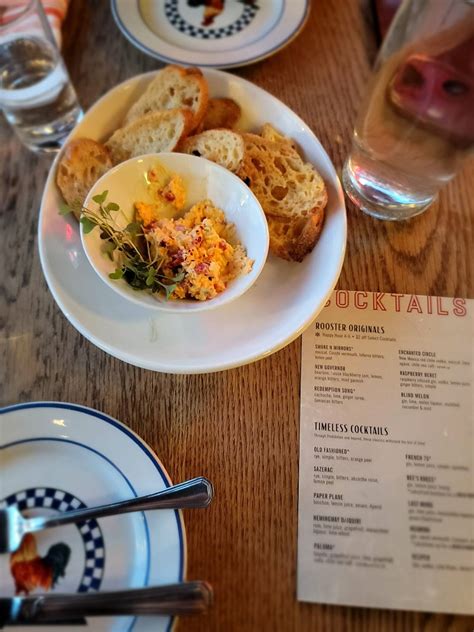 Menu at Red Rooster restaurant, Oklahoma City, N Walker Ave