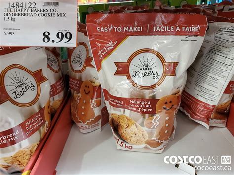 1484122 THE HAPPY BAKERS CO GINGERBREAD COOKIE MIX 1 5 KG 8 99 - Costco ...