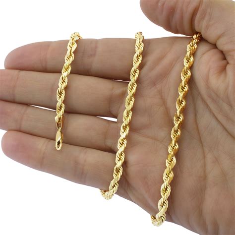 14k Solid Gold Chain Necklace For Sale | semashow.com