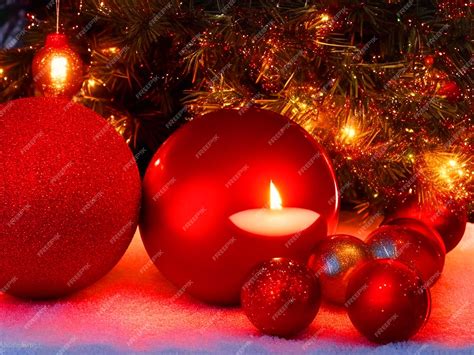 Premium Photo | Christmas red color background high quality image download