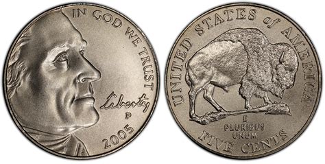 2005-P 5C Bison Satin Finish (Special Strike) Jefferson Nickel - PCGS ...