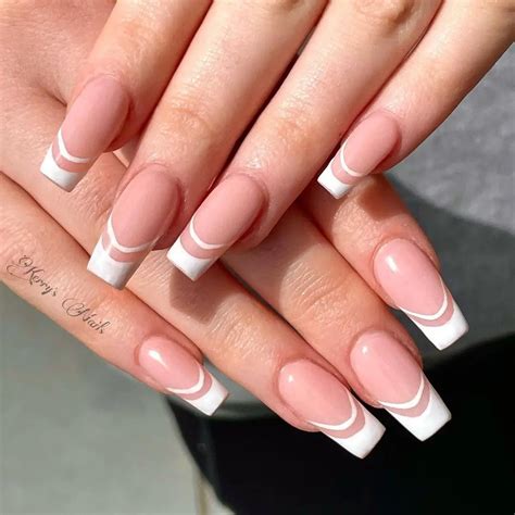38 Elegant White Tip Nail Designs