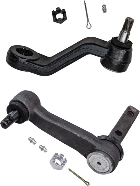 Detroit Axle - 2WD 2pc Pitman Idler Arms for 1994-1999 Dodge Ram 1500, Steering Pitman Arm Idler ...