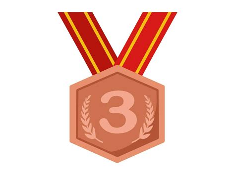 Bronze Medal 3rd Place Reward 34319917 Vector Art at Vecteezy