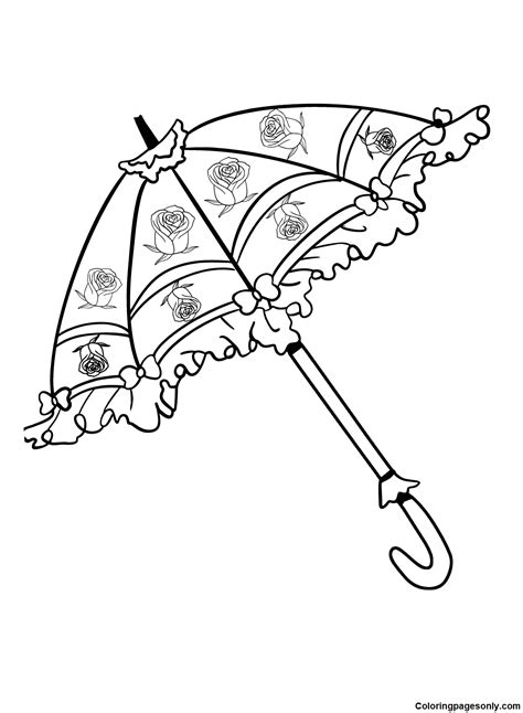 60 Umbrella Coloring Pages - ColoringPagesOnly.com