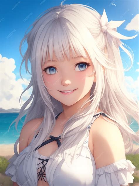 Lindo personaje bikini anime girl gordita sexy anime en la playa manga ...