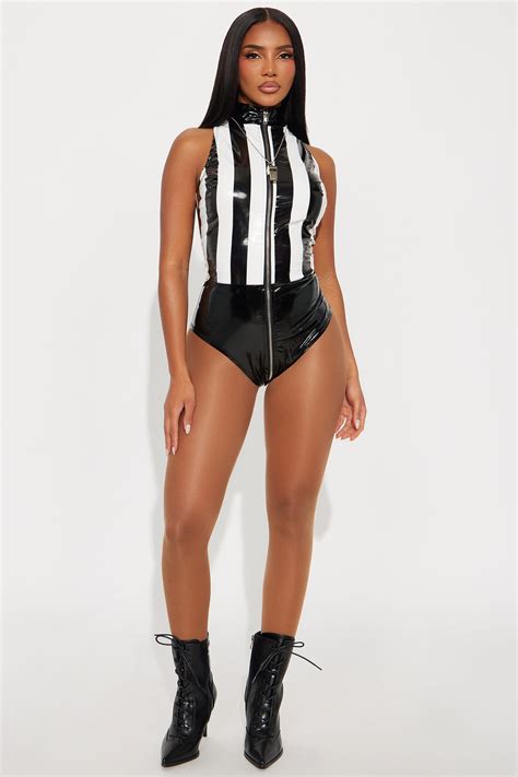 Make Me Blow My Whistle 2 Piece Halloween Costume - Black/White ...