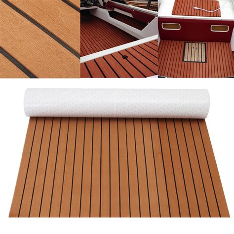 Self Adhesive Marine Vinyl Flooring Teak | Viewfloor.co