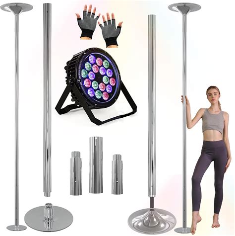 Amazon.com : GOODTIMES Silver Dance Pole - Professional Dancing Pole ...