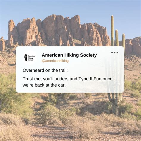 Why Type II Fun is fun in the outdoors | American Hiking Society posted ...