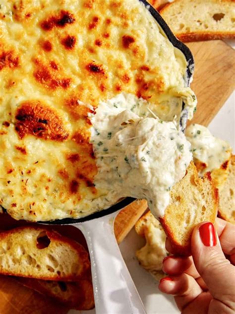 Baked Garlic Bread Dip - Spoon Fork Bacon