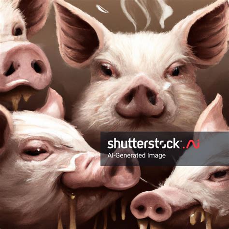 Pigs Pig Slop Splattered All Over AI-generated image 2370188925 ...