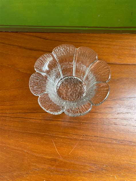 Small Denmark Holmegaard Floral Glass Candleholder - Etsy