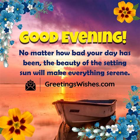 Good Evening Quotes - Greetings Wishes