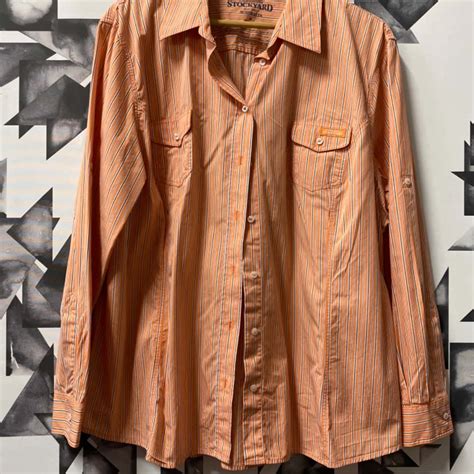 R.M. Williams Womens Size 20 Orange / Striped shirt