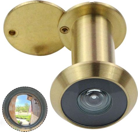 Earl Diamond - Peep Holes for Door, Solid Brass 220-Degree Door Viewer Peephole with Heavy Duty ...