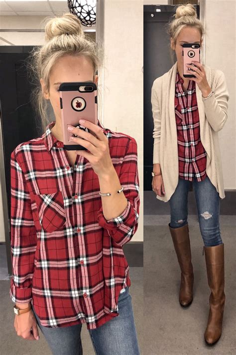 $31 Plaid Shirt | Nordstrom Anniversary Sale 2018 | Casual fall outfits ...