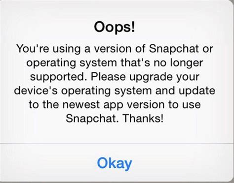 Почему не работает Snapchat, технические причины неполадок со Снапчатом