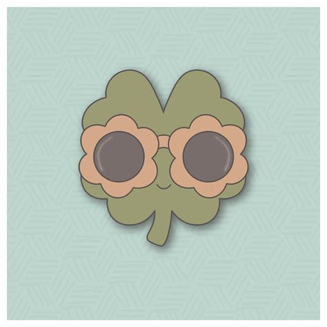 Groovy Four Leaf Clover Cookie Cutter - Sweetleigh