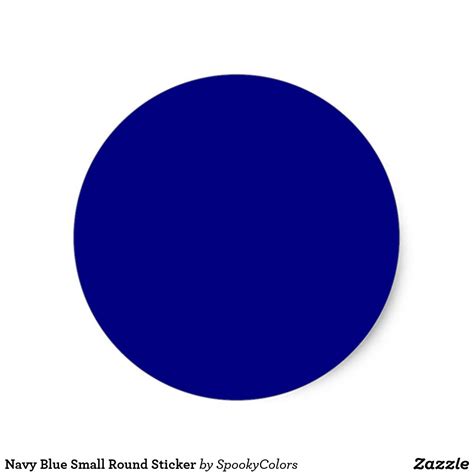 Navy Blue Classic Round Sticker | Zazzle | Navy blue, Round stickers, Blue