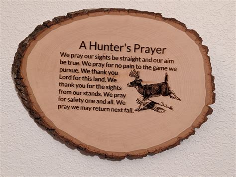 Hunters Prayer Plaque - Etsy