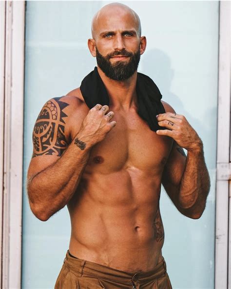 Sexy Bald Men | 🔥: @steve_belgium - - - #bald #shave #brussels #bear # ...