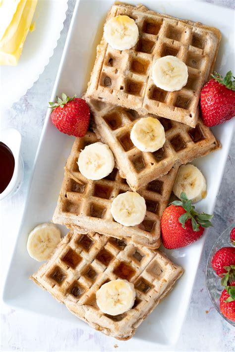 Healthy Waffle Recipe - Hungry Hobby