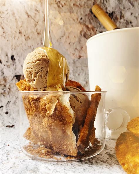 Ibarra Mexican Chocolate Ice Cream with a Cinnamon Sugar Buñuelo ...