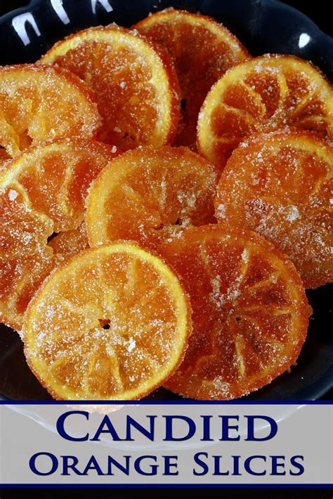 A blue plate with candied orange slices arranged on it. | Orange ...