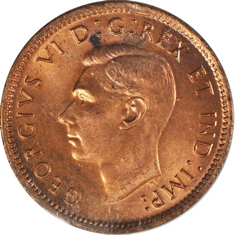 Numicanada - 1 cent 1937 à 1952 - George VI - Gradation et évaluation ...