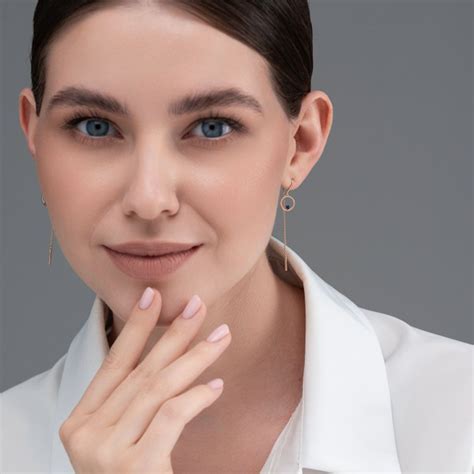 Характеристики АЛЬКОР Золотые серьги 585 женские с сапфирами, серьги ...