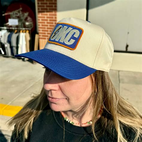 OKC Bolt Hat - Royal Blue/Cream – Blue Seven