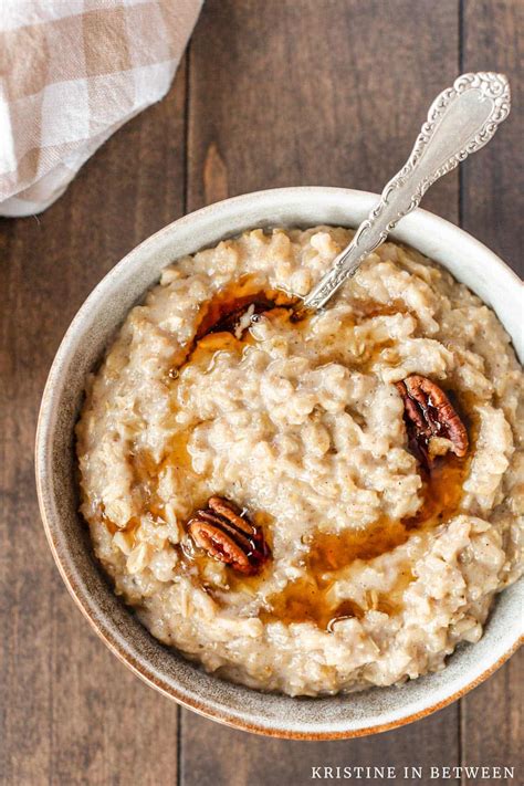Maple and Brown Sugar Oatmeal | Kristine in Between